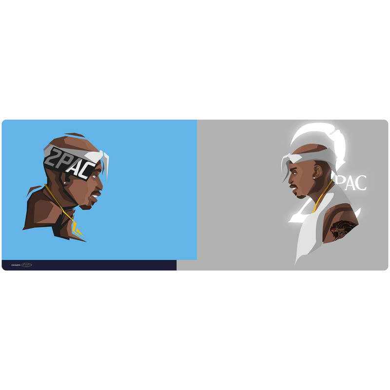ماوس پد مخصوص بازی اوکینری مدل MPX0011 طرح Tupac