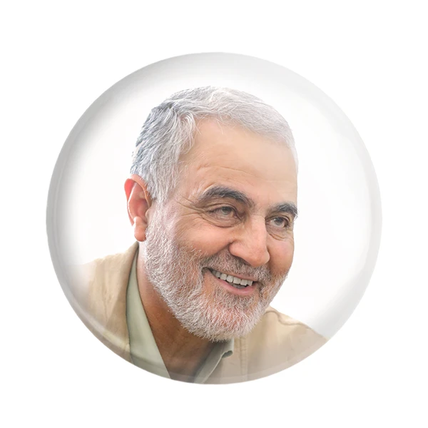 مگنت خندالو طرح سردار قاسم سلیمانی کد 12593