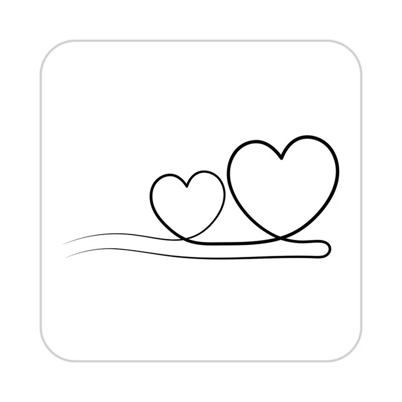 زیر لیوانی کاکتی طرح عاشقانه مدل mp38603