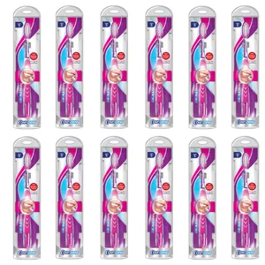 مسواک کانفیدنت مدل Shine Bristeles با برس نرم مجموعه 12 عددی