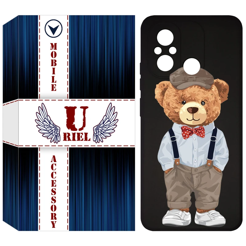 کاور یوریل مدل KSH کد 41 طرح تدی مناسب برای گوشی موبایل شیائومی Redmi 12C