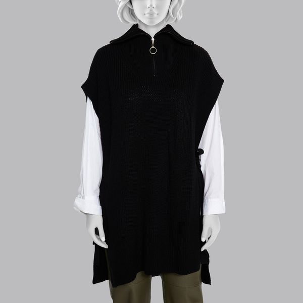 پانچو بافت زنانه مدل 131439800 طرح ترندیول