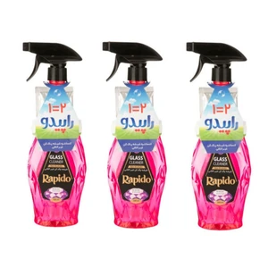 شیشه پاک کن راپیدو مدل کنستانتره حجم 500 میلی لیتر بسته 3 عددی