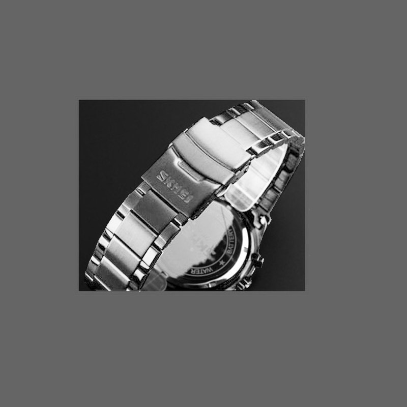 ساعت مچی عقربه‌ای مردانه اسکمی مدل سه موتوره کرنوگراف کد sk 9-1