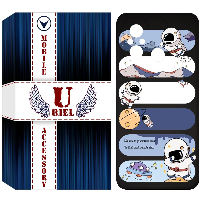 کاور یوریل مدل KSH کد 30 طرح دختر خوشحال مناسب برای گوشی موبایل شیائومی Redmi 12C