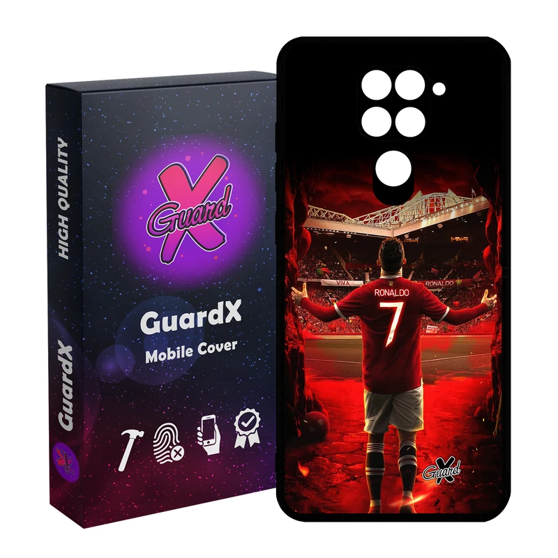 کاور گارد ایکس طرح Ronaldo مدل Glass10397 مناسب برای گوشی موبایل شیائومی Redmi Note 9