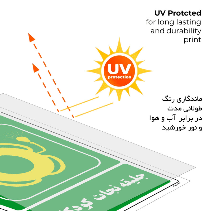 برچسب ایمنی مستر راد طرح جلیقه نجات کودکان مدل HSE-OSHA-161