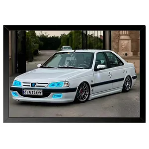 تابلو بکلیت طرح ماشین و خودرو پژو پارس مدل b-po1520 فریم مشکی