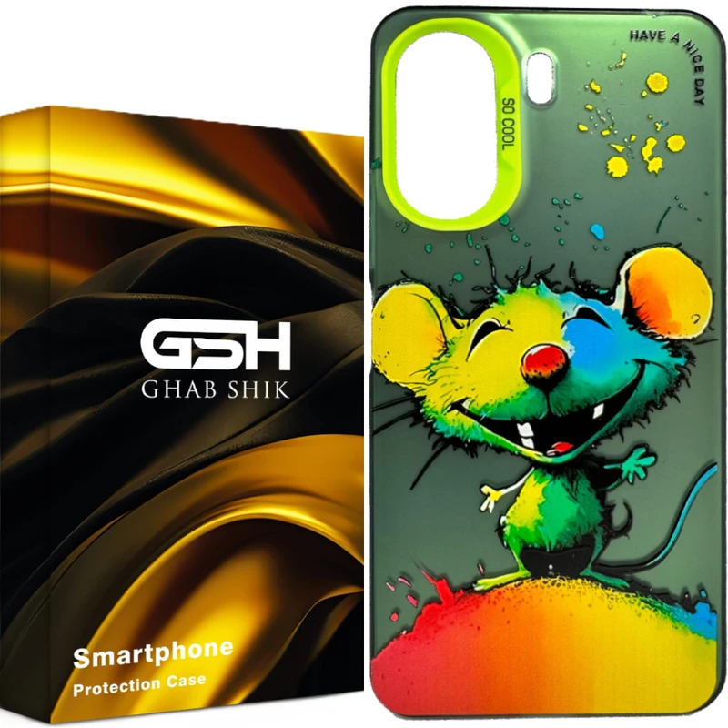 کاور قاب شیک مدل سوکول طزح موش مناسب برای گوشی موبایل شیائومی Redmi 13C / Poco C65