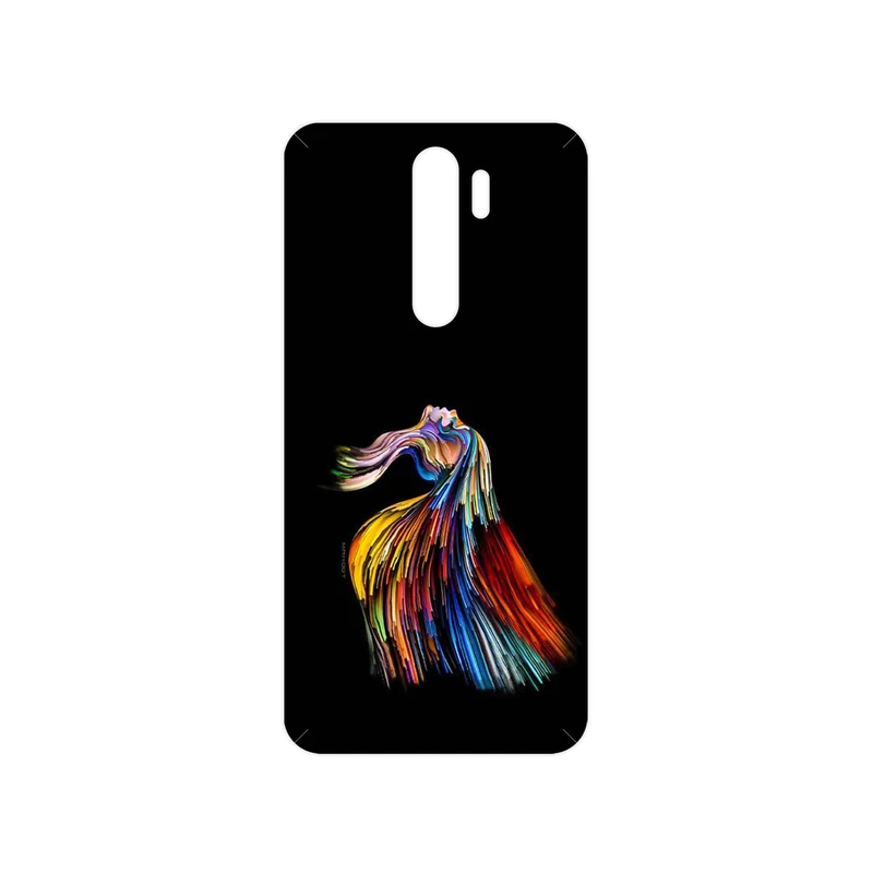 برچسب پوششی ماهوت مدل Rainbow Hair Digital Art مناسب برای گوشی موبایل شیائومی Redmi Note 8 Pro