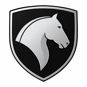 آرم صندوق عقب خودرو مدل اسب برجسته کد 0010 مناسب برای خودرو سمند سورن پلاس