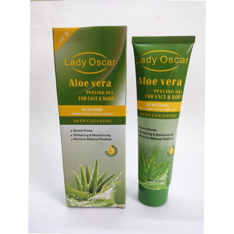 ژل لایه بردار پوست لیدی اسکار مدل آلوئه ورا حجم 100 میلی لیتر ژل لایه بردار پوست لیدی اسکار مدل آلوئه ورا حجم 100 میلی لیتر