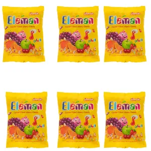 تافی مغزدار میوه ای المان - 130 گرم بسته 6 عددی