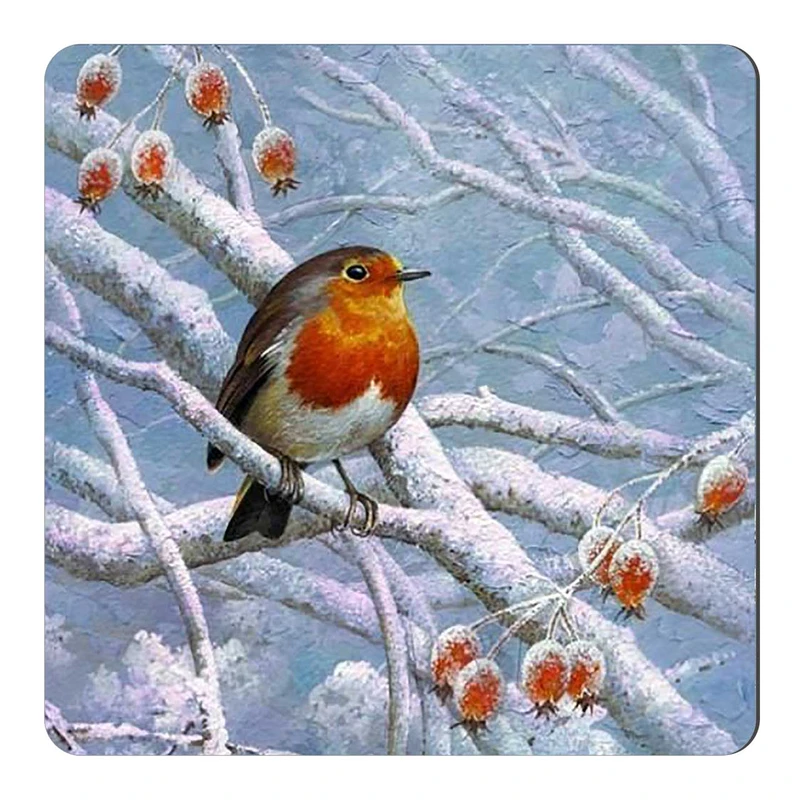  مگنت طرح نقاشی پرنده و برف کد wmg1701
