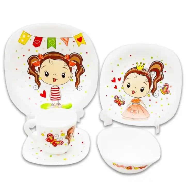 سرویس غذاخوری 5 تکه کودک پارس اوپال کد 47