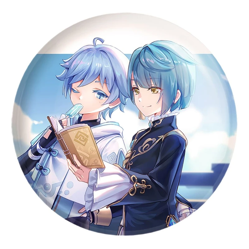 پیکسل خندالو طرح بازی گنشین ایمپکت Genshin Impact کد 25674 مدل بزرگ