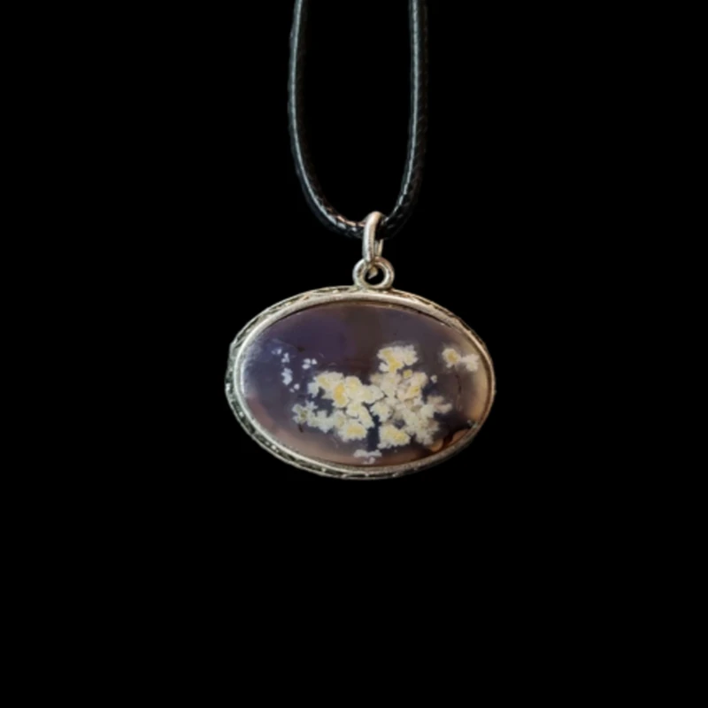 گردنبند زنانه مدل عقیق شجر سوسنی کدA7