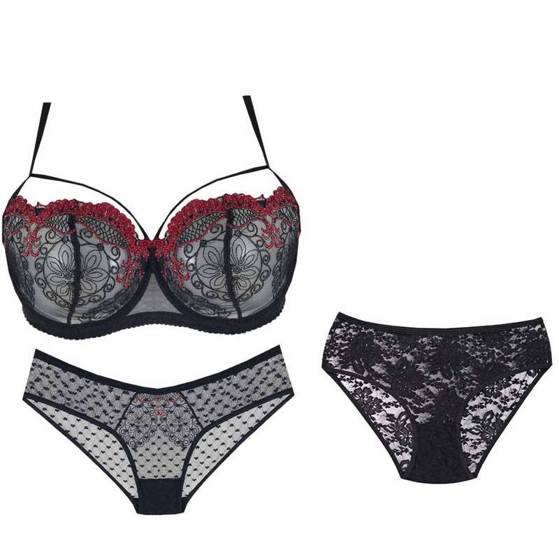 ست شورت و سوتین زنانه مدل OOid-mn-53 بسته 3 عددی