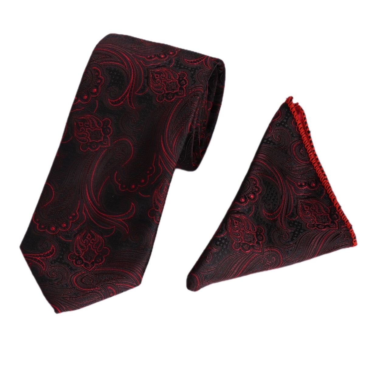 ست کراوات و دستمال جیب مردانه نسن مدل T54