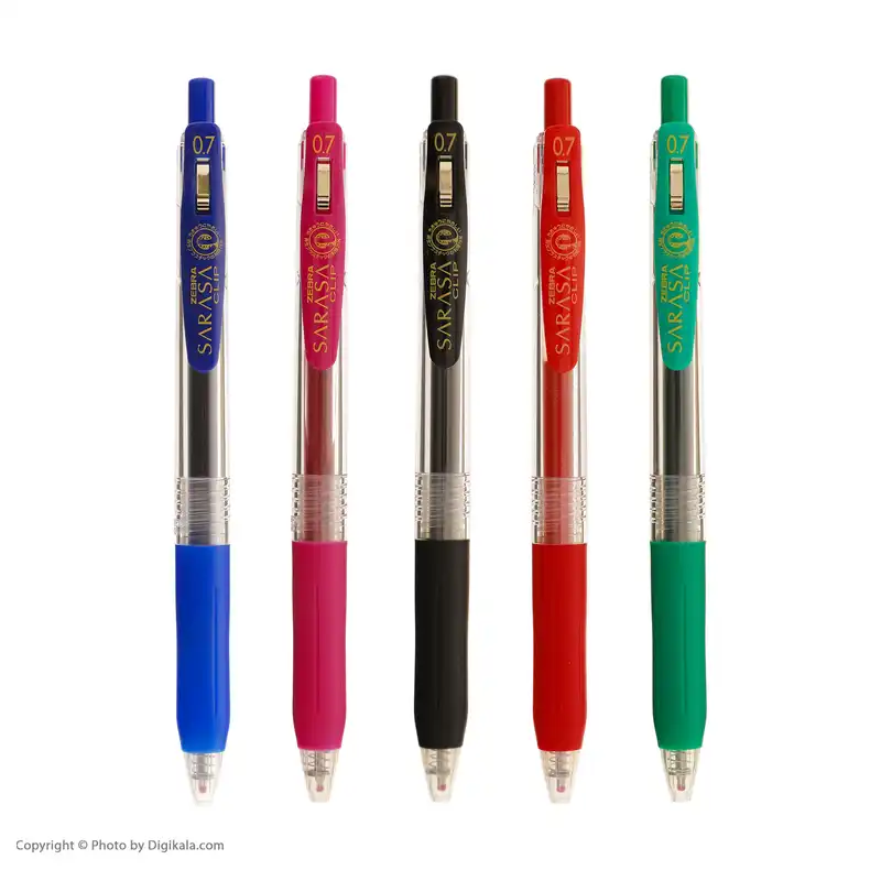 روان نویس زبرا مدل ساراسا کلیپ بسته 5 عددی