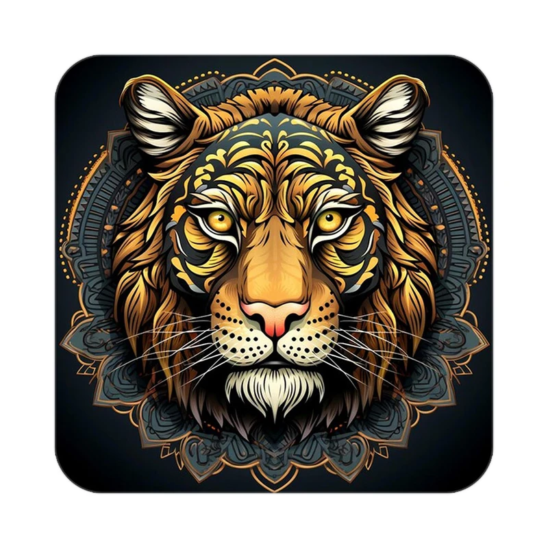 زیر لیوانی کاکتی طرح شیر مدل mp24043