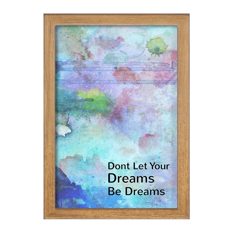 تابلو خندالو مدل Don’t Let Your Dreams Be Dreams کد F11540