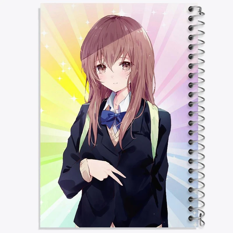 دفتر مشق 100 برگ خندالو طرح شوکو نیشیمیا انیمه سایلنت ویس A Silent Voice کد 15822