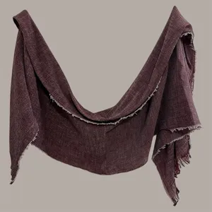 شال زنانه مدل پلیسه ریشه دار کد 0072