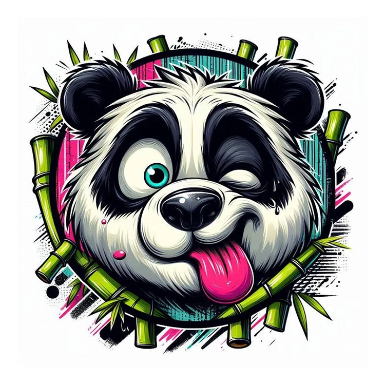 استیکر پارچه و لباس پاد آفرین مدل پاندا کد 199