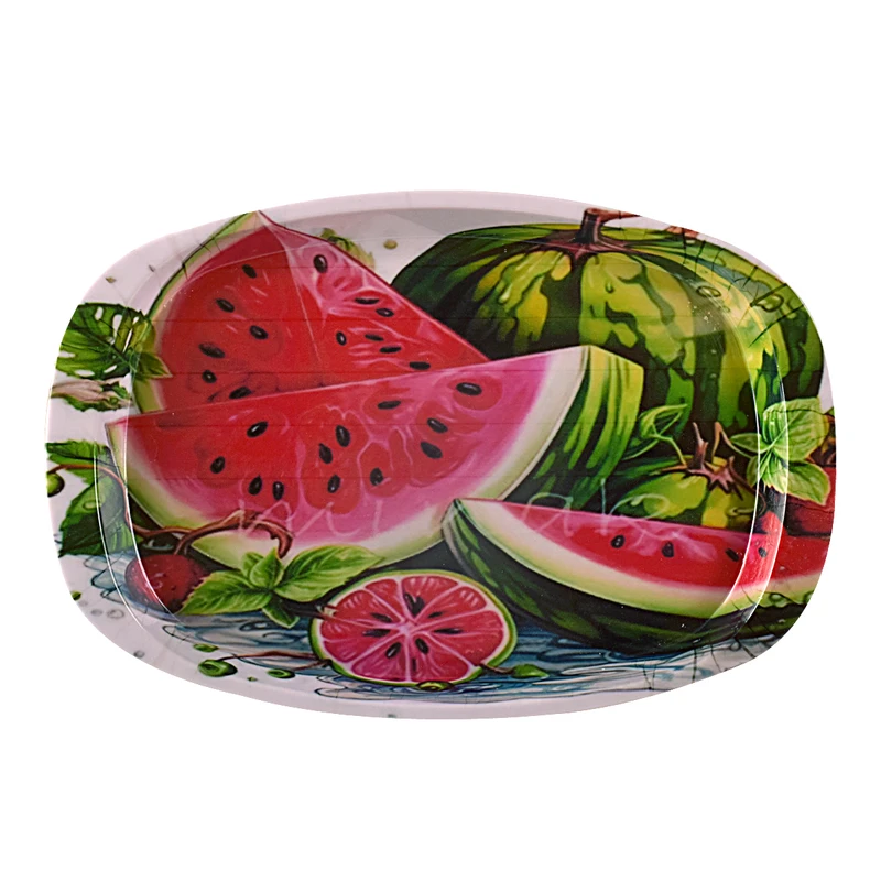 سینی بدون دسته مهروز مدل 6652 هندوانه سایز 21×32  سانتی متر