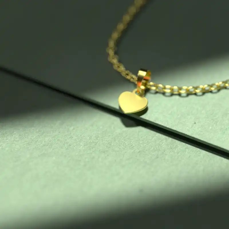 گردنبند طلا 18 عیار زنانه مدوپد مدل 17 قلب