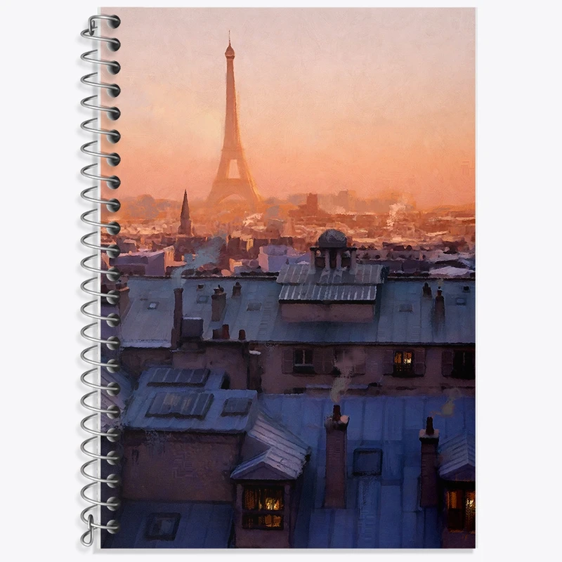 دفتر لغت 50 برگ خندالو طرح برج ایفل کد F605