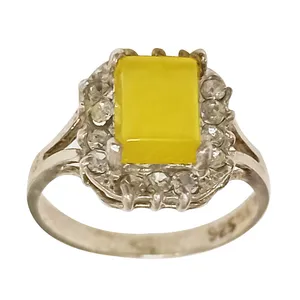 انگشتر نقره زنانه سلین کالا مدل مدل عقیق کد ce-10