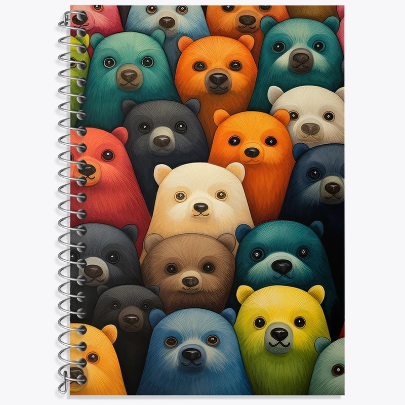 دفتر لغت 50 برگ خندالو طرح خرس کد N1148