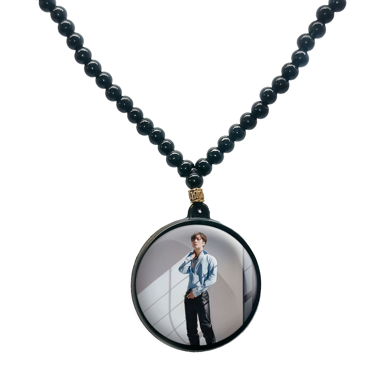 گردنبند پرمانه طرح GOT7 کد pmd.19022 مدل دو طرفه