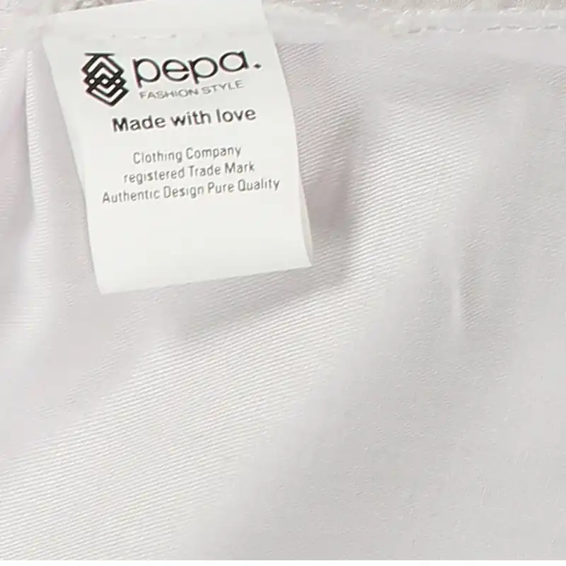 دامن زنانه پپا مدل جیبدار کد Midi رنگ سفید