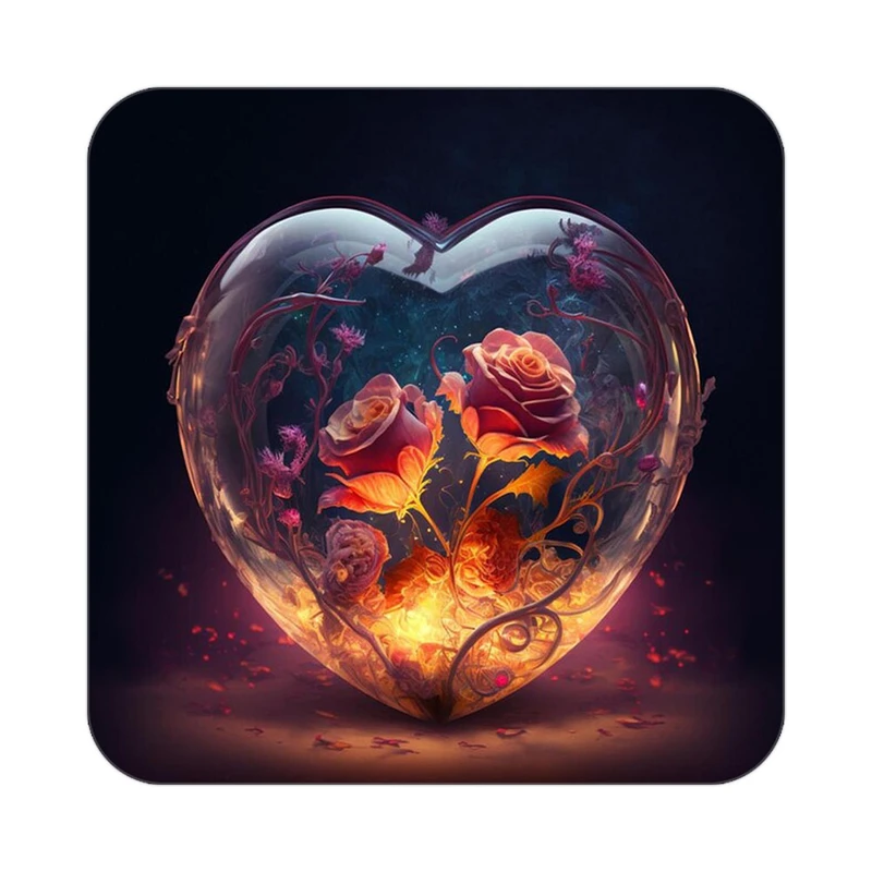 زیر لیوانی کاکتی مدل عاشقانه کد mp13997