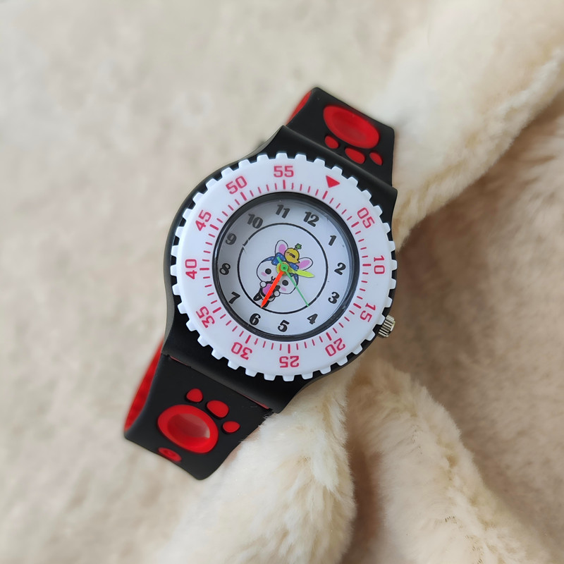 ساعت مچی عقربه ای بچگانه مدل سیلیکونی عروسکی کد 02