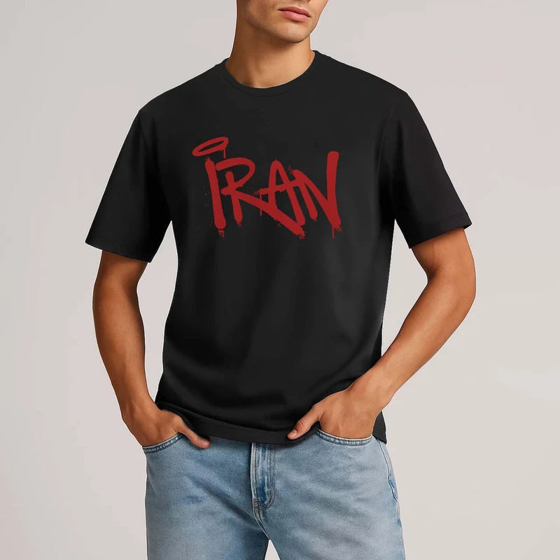 تی شرت آستین کوتاه مردانه مدل ایران کد 247