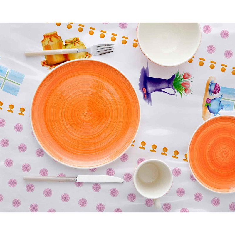 سفره یکبار مصرف کوالا مدل حریر طرح Evening رول 10 متری