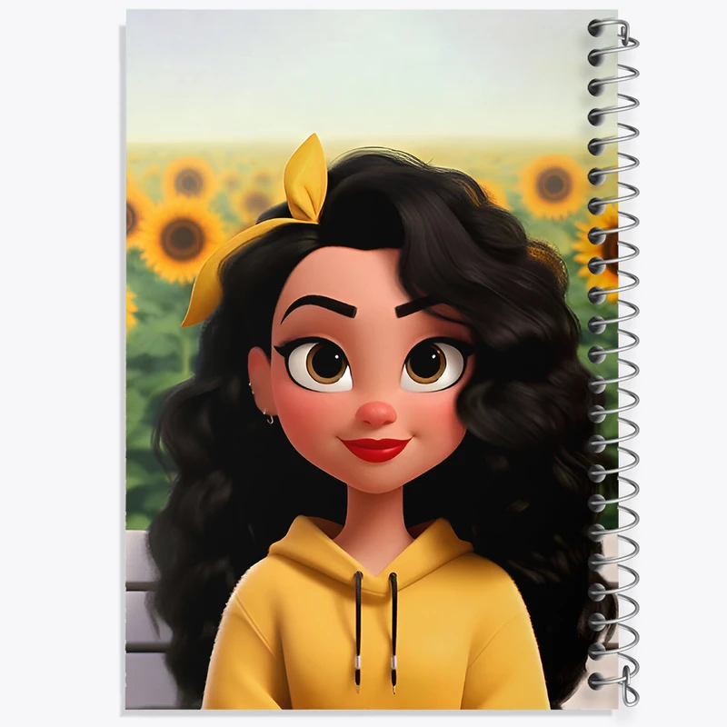 دفتر مشق 100 برگ خندالو طرح دخترانه کد F7240