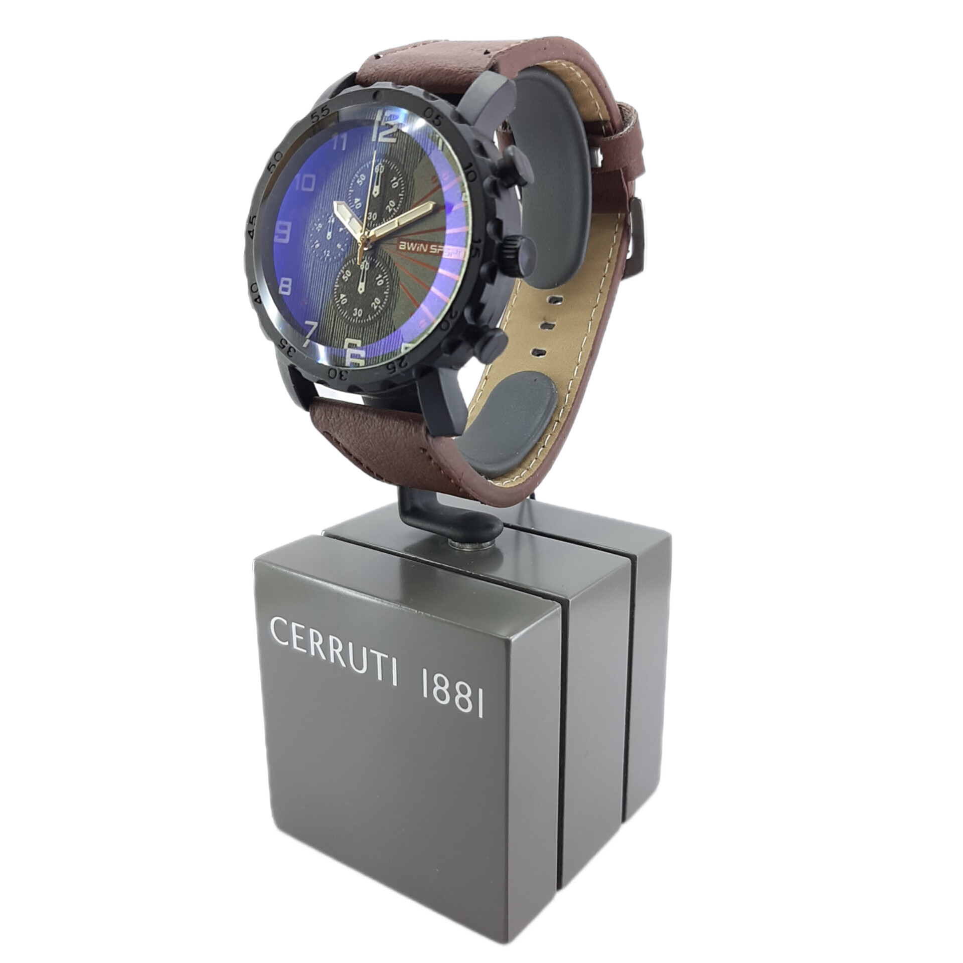 ساعت مچی عقربه ای مدل بند چرمی کد B775