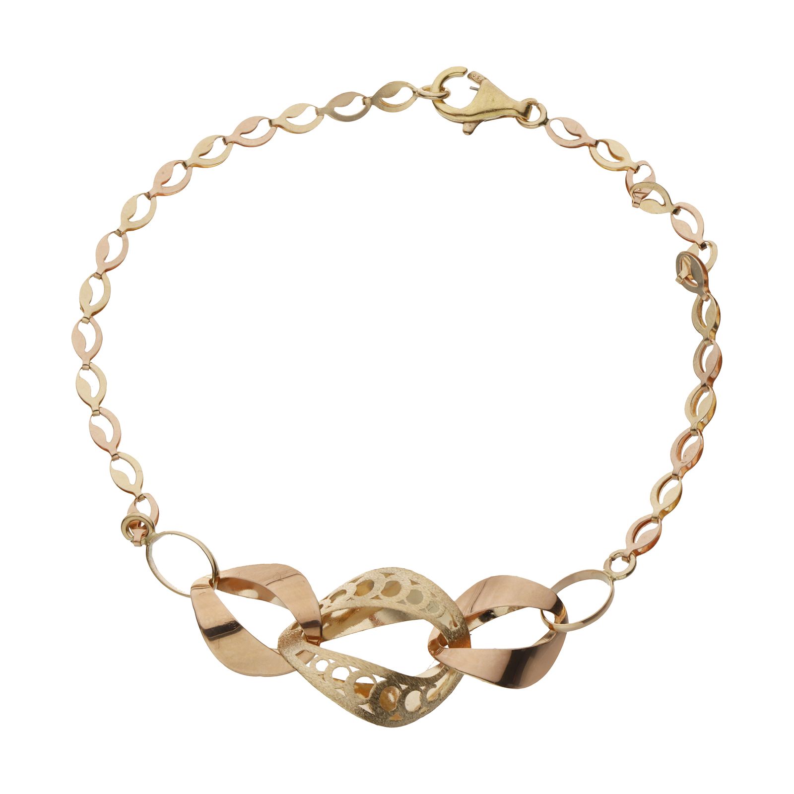 دستبند طلا 18 عیار زنانه مایا ماهک مدل MB1243