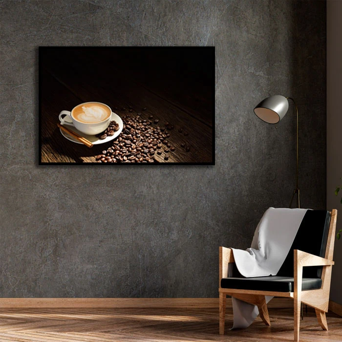 تابلو بکلیت طرح قهوه مدل B-D2298 فریم مشکی