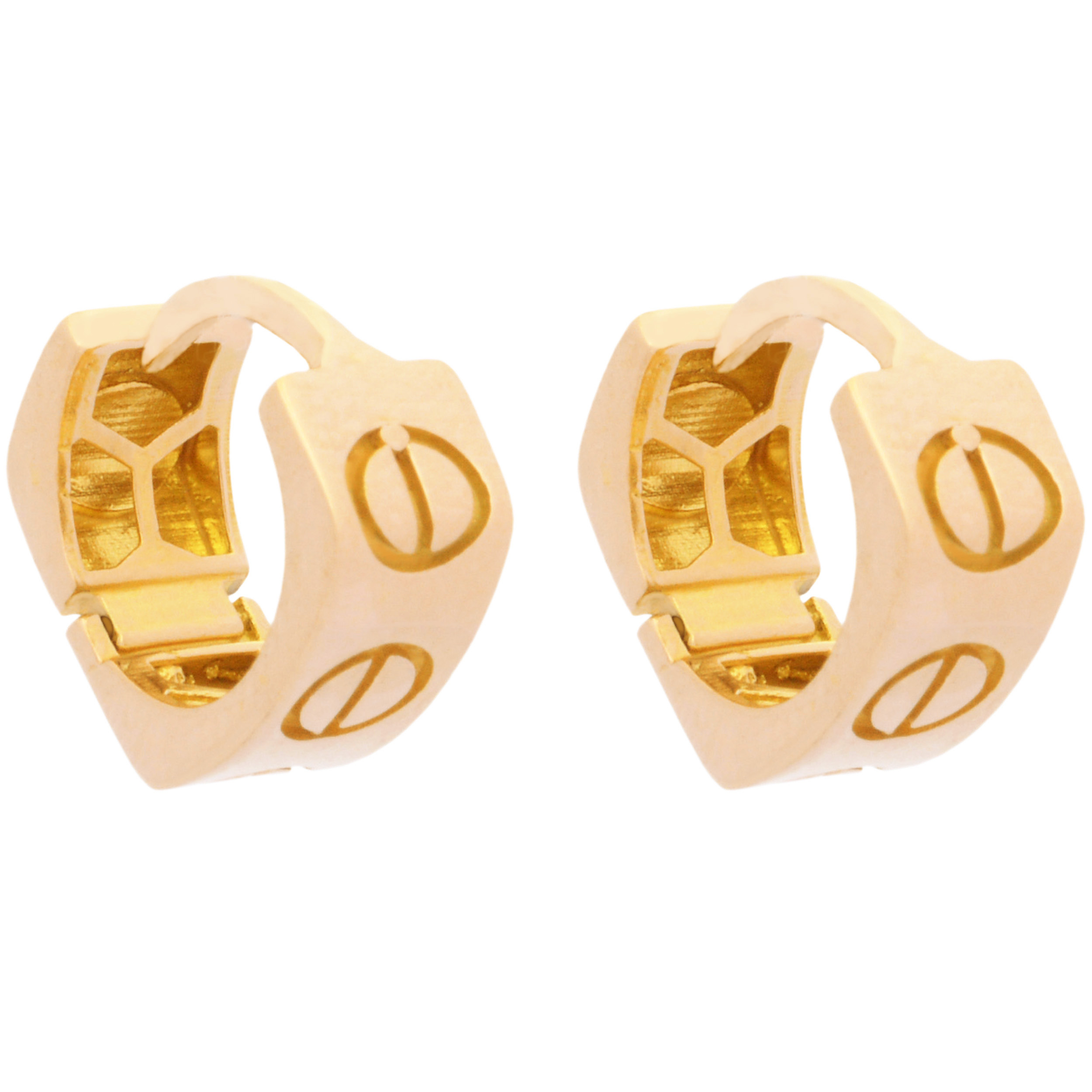 گوشواره طلا 18 عیار زنانه طلای مستجابی مدل حلقه ای کد T2088