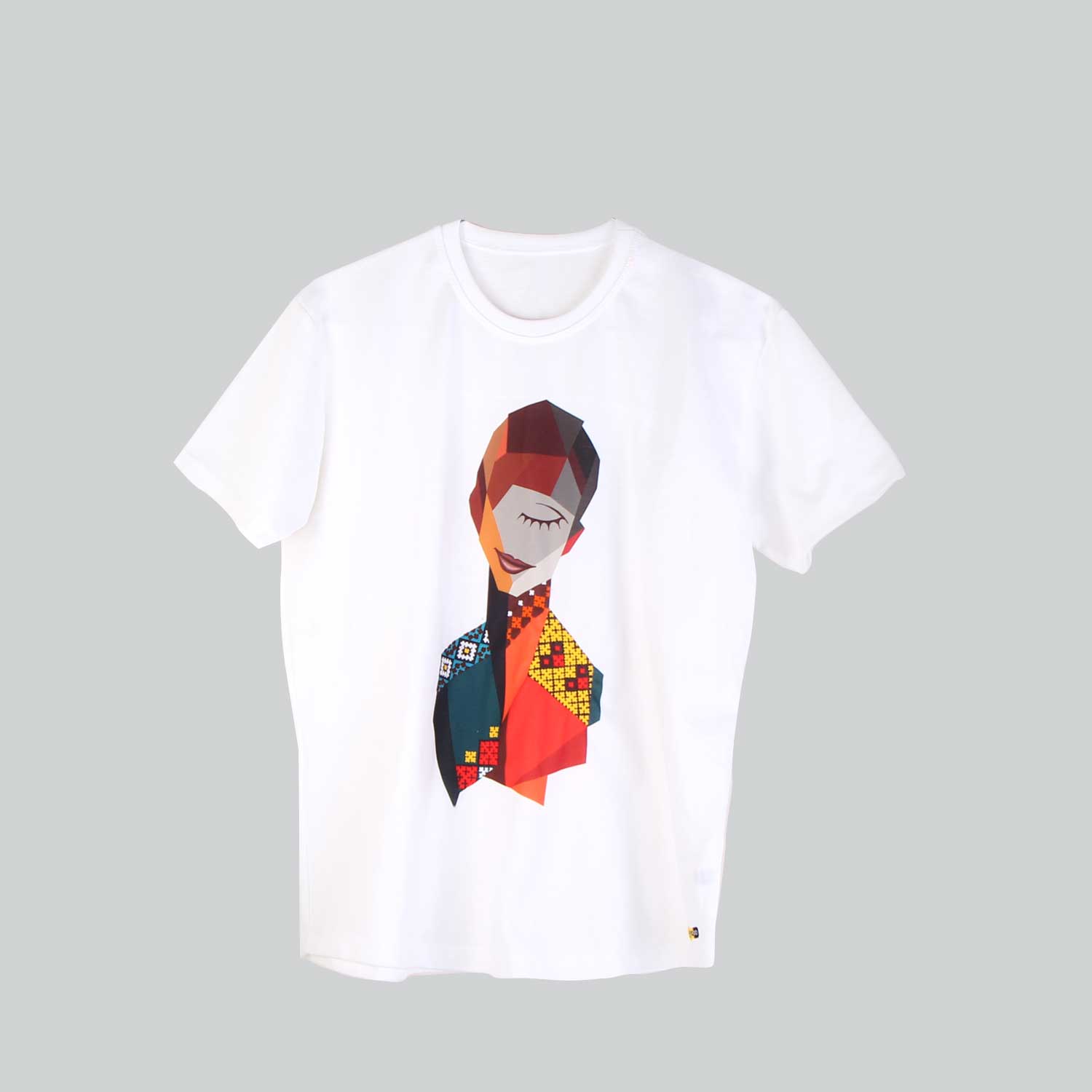 تی شرت دست‌دوز زنانه آرانیک مدل چاپ و سوزندوزی بلوچ کد 1213400011