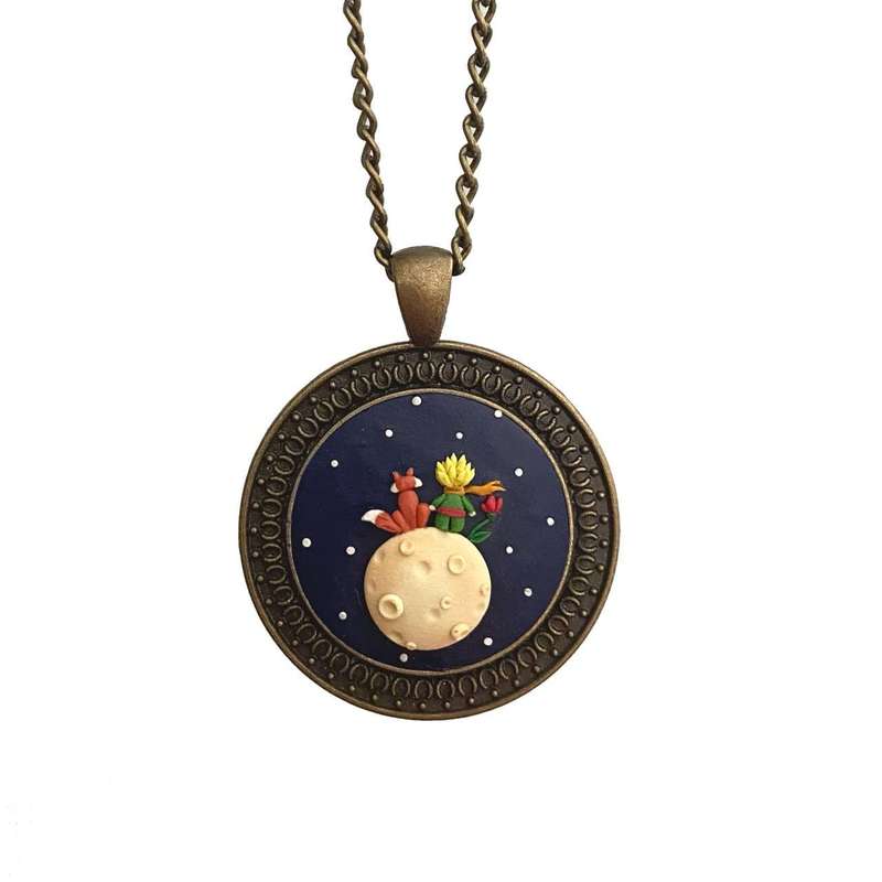 گردنبند زنانه مدل شازده کوچولو