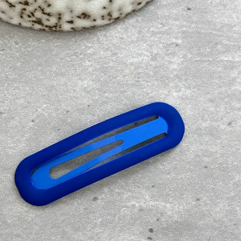 گیره مو زنانه مدل تق تقی هلالی 7 سانتی بسته دو عددی