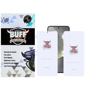 Buff HydroBull-G model screen protector suitable for Samsung Galaxy S24 mobile phone along with phone back protector