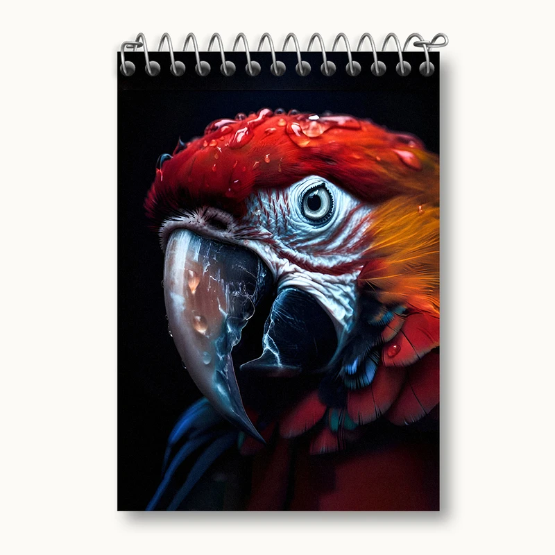 دفتر یادداشت 50 برگ خندالو طرح طوطی کد N5590